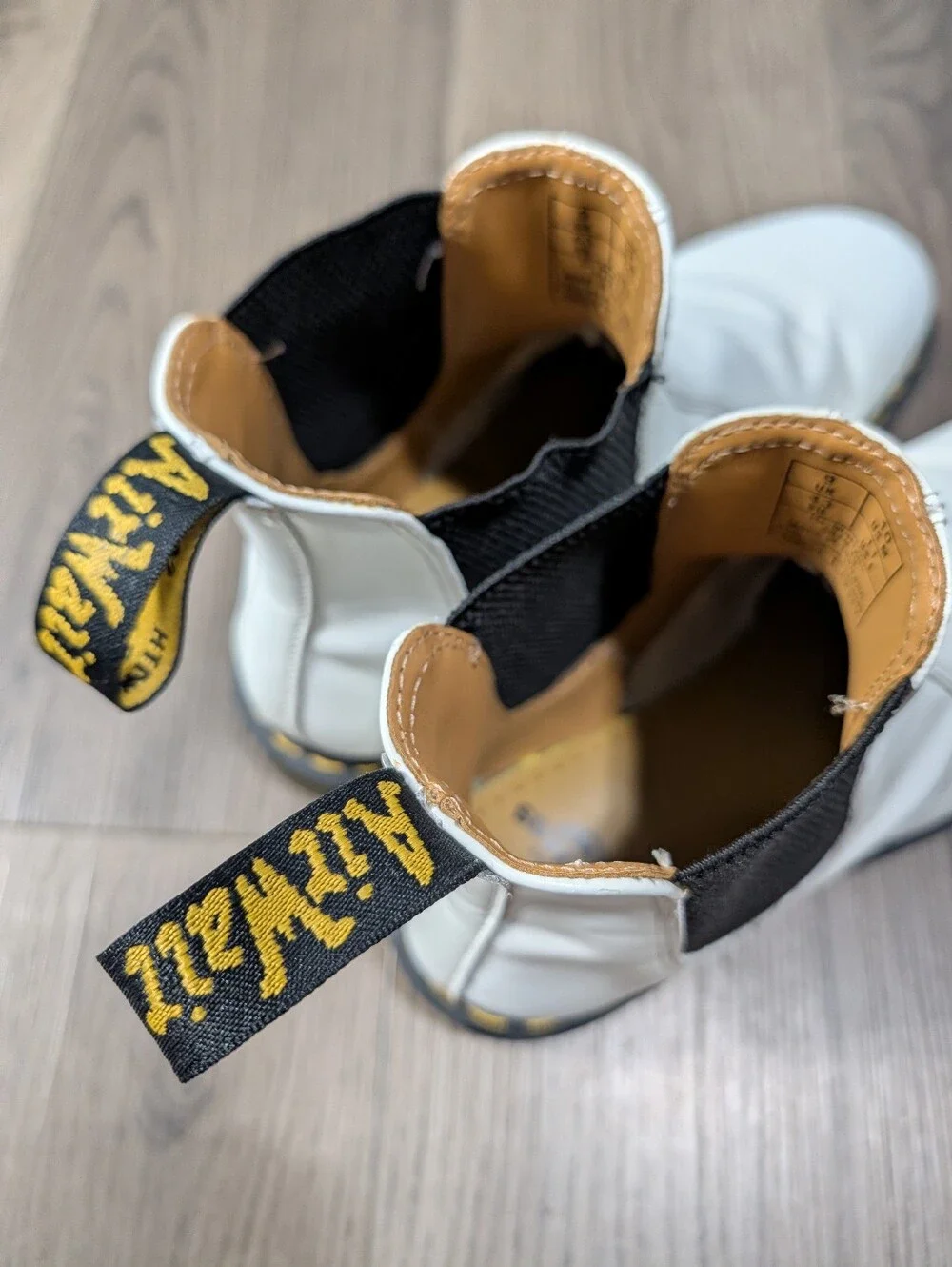 Dr. Martens Yellow Stitch Smooth Leather Chelsea Boots
